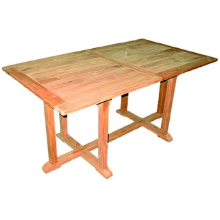 XXL Teak Tisch Gartentisch ausziehbar 210/160 x 90 x 75 cm