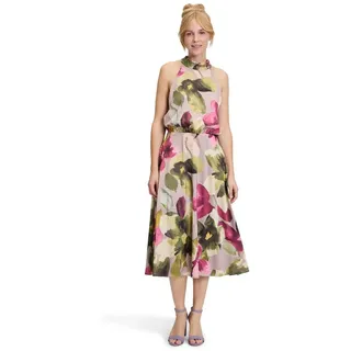 Vera Mont Cocktailkleid mit Stehkragen in Rosé/Green | Gr.: 42