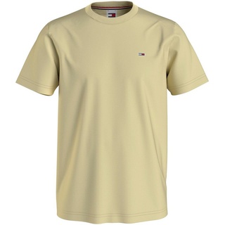 Tommy Jeans T-Shirt TJM CLASSIC JERSEY C NECK mit Logostickerei gelb