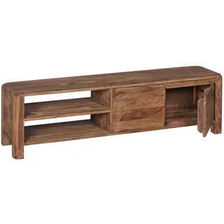 KADIMA DESIGN Teko Lowboard 140x35x40 cm Braun Holz