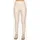 Lederhose Highwaist Schwarz/Braun Beige L