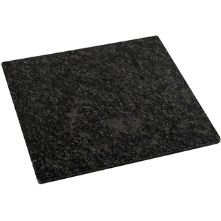 DiConcetto Schneidebrett aus Granit | Steinplatte | Granitplatte | Servierplatte (Granit Steel Grey, 30 x 30 x 1)