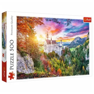 Trefl Puzzle 500 Blick auf Neuschwanstein, Deutschland