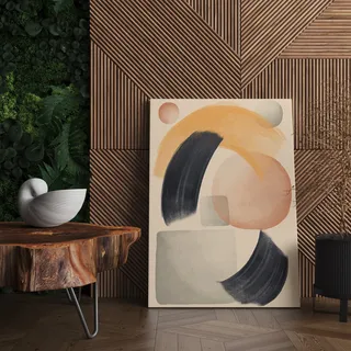 Bild Nekarafa, Strukturmaterial Stoff, Holzwerkstoff, Struktur Aus Holzwerkstoff, 50x70h Cm, Mehrfarbig