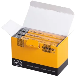 RTM C90 | Type 1 | 90-Minuten Low Noise Musikkassette | Studio Qualität | Ideal für Musikaufnahmen (3-Pack)