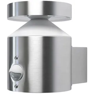 Osram Led-Aussenleuchte, Edelstahl, Metall, Kunststoff, 10.1x13.7x15 cm, Bewegungsmelder, Dämmerungssensor, Lampen & Leuchten, Außenbeleuchtung, Außenleuchten