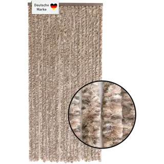 Lemodo Flauschvorhang 90 x 200 cm Braun