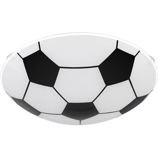 Smart Home Kinder Decken Lampe DIMMBAR Fußball Glas Leuchte Alexa Google im Set inkl. RGB LED Leuchtmittel