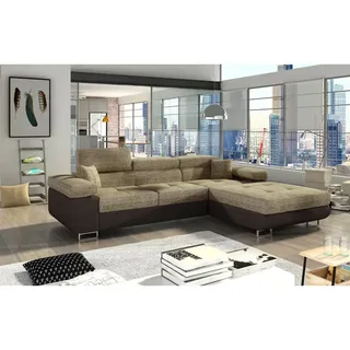 MF Design Amanda Recamiere Rechts in Beige -  (L) 203 x (B) 289 x (H) 85 cm | Gr.: onesize