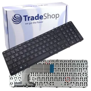 Original Laptop Tastatur QWERTZ für HP Pavilion 17-e123sg 17-e129sf 17-e147eg 17-e160sg 17-e166eg 17-e172sg / Deutsches Tastaturlayout DE mit Rahmen