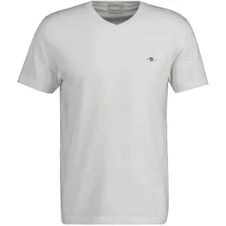 GANT Shield Kurzarm-T-Shirt Mit V-ausschnitt White 2XL