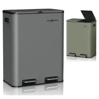 MAXCRAFT Mülleimer 60 l Anthrazit