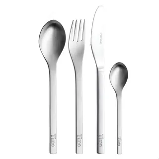 Jugendbesteck mit Gravur 4tlg. (One Junior) ** Marke: Puresigns inkl. Namensgravur auf der Vorderseite ** Geschenke zur Einschulung, Erstkommunion, Firmung, Konfirmation, für Mädchen & Jungen