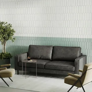 Livetastic 2,5-Sitzer, Dunkelgrau, Metall, Echtleder, Rindleder, 168x85x92 cm, Stoffauswahl, Hocker erhältlich, Rücken echt, Wohnzimmer, Sofas & Couches, Sofas, Ledersofas