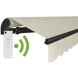 empasa Gelenkarmmarkise »"START PLUS"« elektrische Markise mit Fernbedienung & Handkurbel 350 cm x 250 cm