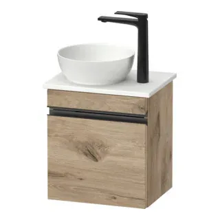 Duravit Konsolen-Waschtischunterschrank wandhängend Sivida 40x44x32,5cm, Tür, Gr. sw, li, Ei Marm