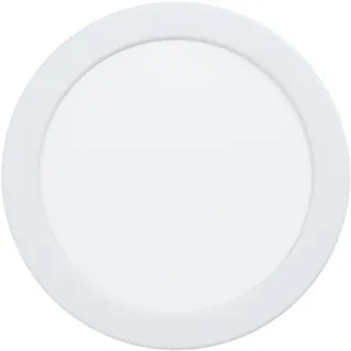 EGLO Fueva 6-Z flach Ø 16,6 cm dimmbar Metall Einbauspot weiß