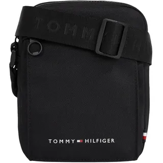 Tommy Hilfiger Herren Umhängetasche Mini Reporter Klein mit Reißverschluss, Schwarz (Black), Einheitsgröße - Einheitsgröße