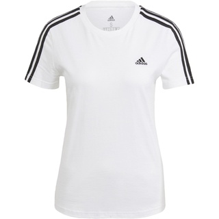 adidas GL0783 W 3S T T-Shirt Damen White/Black Größe L/S