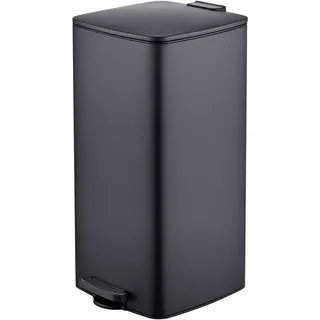 Relaxdays Treteimer 30 l Schwarz