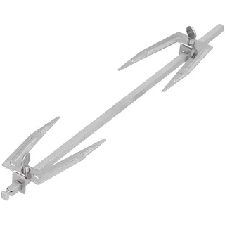 Grillspieß, Edelstahl Schaschlikspieße, 27cm Rotierende Grill Fleischnadeln Rotisserie Gabel Brathähnchen Fischgabeln Drehspieß Fleischspieße für Home Picknick BBQ Camping