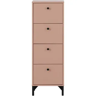 Schildmeyer Kommode Smash, Kommode,melaminharzbeschichtet, Made in Germany, B: 40 cm, Solide Verarbeitung - Dieses Produkt ist in Deutschland gefertigt rosa