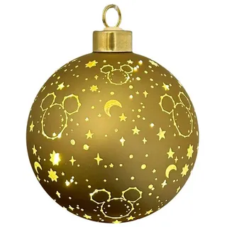 Disney LED Dekolicht Mickey Mouse Weihnachtskugel 10 cm beleuchtet Weihnachtsschmuck, LED fest integriert