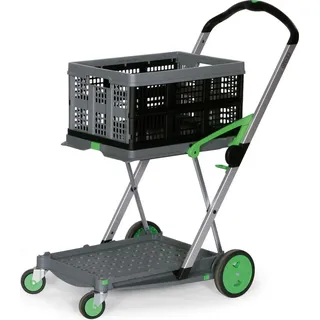 clax Klappmobil, mit Klappbox, grau/grün - Grau/Grün