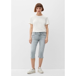 s.Oliver 7/8-Jeans Capri-Jeans Betsy / Slim Fit / Mid Rise / Slim Leg Waschung grau 38