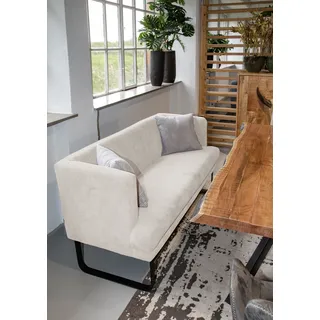 GUTMANN FACTORY Couch Polyester 2-Sitzer Weiß