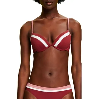 ESPRIT Damen Tayrona Beach Rcs Pad.plunge Bikini, Dark Red, B EU - B