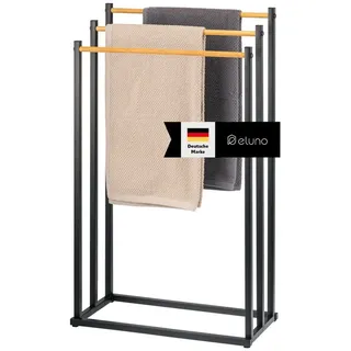 ELUNO Handtuchständer freistehend Schwarz