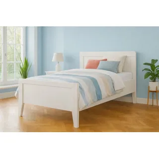 bv-vertrieb Bett Seniorenbett Weiß Komfortbett verstellbare Liegehöhe, hoher Einstieg, Seniorenbett weiss höhenverstellbares Komfortbett weiß