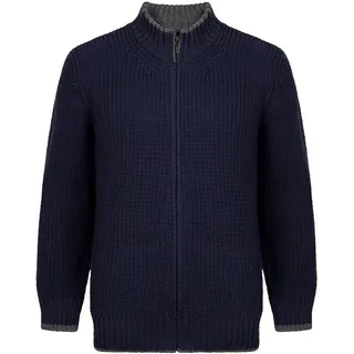 Irelandseye Wolljacke Rockbrook Ribbed Cardigan Men blau XXL