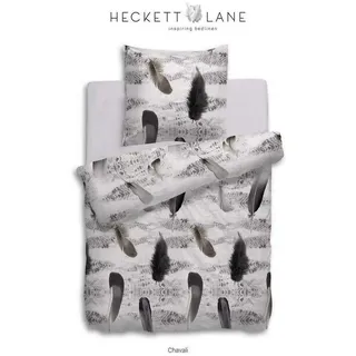 Heckett and Lane Bettwäsche HnL Baumwolle Bettwäsche Federn Nature Beige, Baumwolle, 2 teilig beige