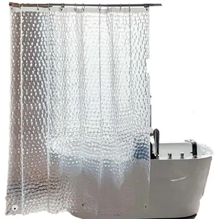 Kaket Duschvorhang Duschschirm,mit Gewicht Magnet unten,wasserdicht, Schimmelresistent