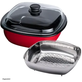 RIESS Dampfgarer 3-teilig 28 x 28 cm