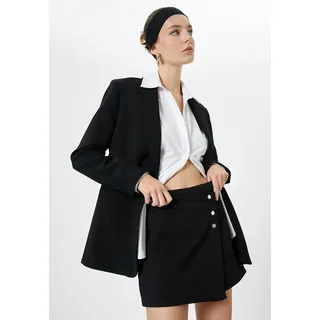 Koton Hosenrock Mini Länge Normale Leibhöhe Hosenrock schwarz L