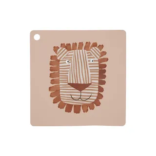 Tischset - Apfelmotiv Braun aus Silikon H0,15x38x38cm