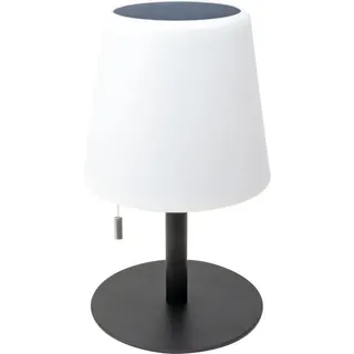 Schwaiger Einbauleuchte Schwaiger Solar Tischleuchte mit Zugschalter RGB, Mit Zugschalter, IP44 Schutz, RGB und warmweiß Beleuchtung weiß