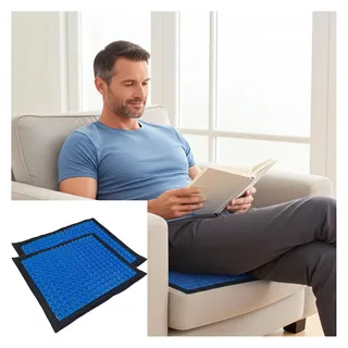 LifenaXX, Sitzkissen, 2er-Set Komfort Gel-Sitzkissen, ergonomisch – Kühles Wabenkissen (37 x 32.50 cm)