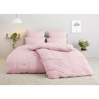 OTTO home Desner unifarben Mikrofaser Rosa 135 x 200 cm + 2 x 80 x 80 cm
