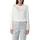 Satinierte Bluse mit Raffung Weiß 44 EU
