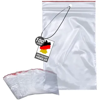 100 Stück Druckverschlussbeutel - Zip-Beutel - lebensmittelecht, wasser- und luftdicht, BPA-frei, Polyethylen (LDPE), ideal für Lebensmittel, Kleinteile und vieles mehr (40 μm - 50 x 70 mm)