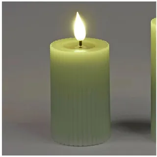 formano LED-Kerze Streifen, LED, mit Timerfunktion, Grün, Streifen, H: 8cm grün