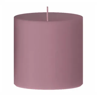 Engels Kerzen Stumpenkerze gegossen, Farbe Erika, Durchm. 8 cm, Höhe 8 cm
