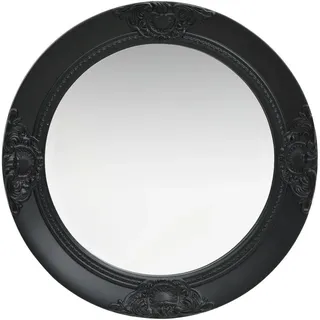 vidaXL Wandspiegel im Barock-Stil 50 cm Schwarz