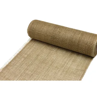 Tischläufer aus Jute, 30cm x 5m, Dekostoff Tischdeko Tischdecke Tischband Tischläufer aus Jute Natur