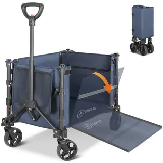 HOMECALL Bollerwagen Faltbar Handwagen blau