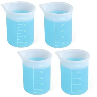 LuxusKollektion Messbecher Waschmittel Messbecher Silikon 4er Set 100ml